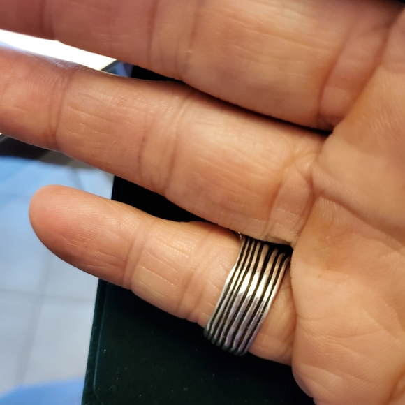 Amethyst sterling silver ring size 6 - Picture 3 of 5